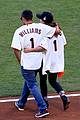 robin williams kids throw out first pitch at world series game 03