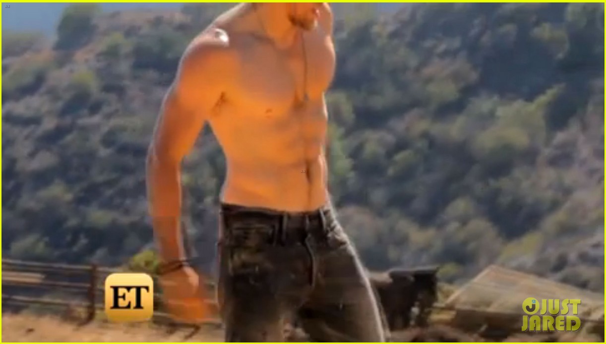 charlie hunnam shirtless for mens health bts video 043239275