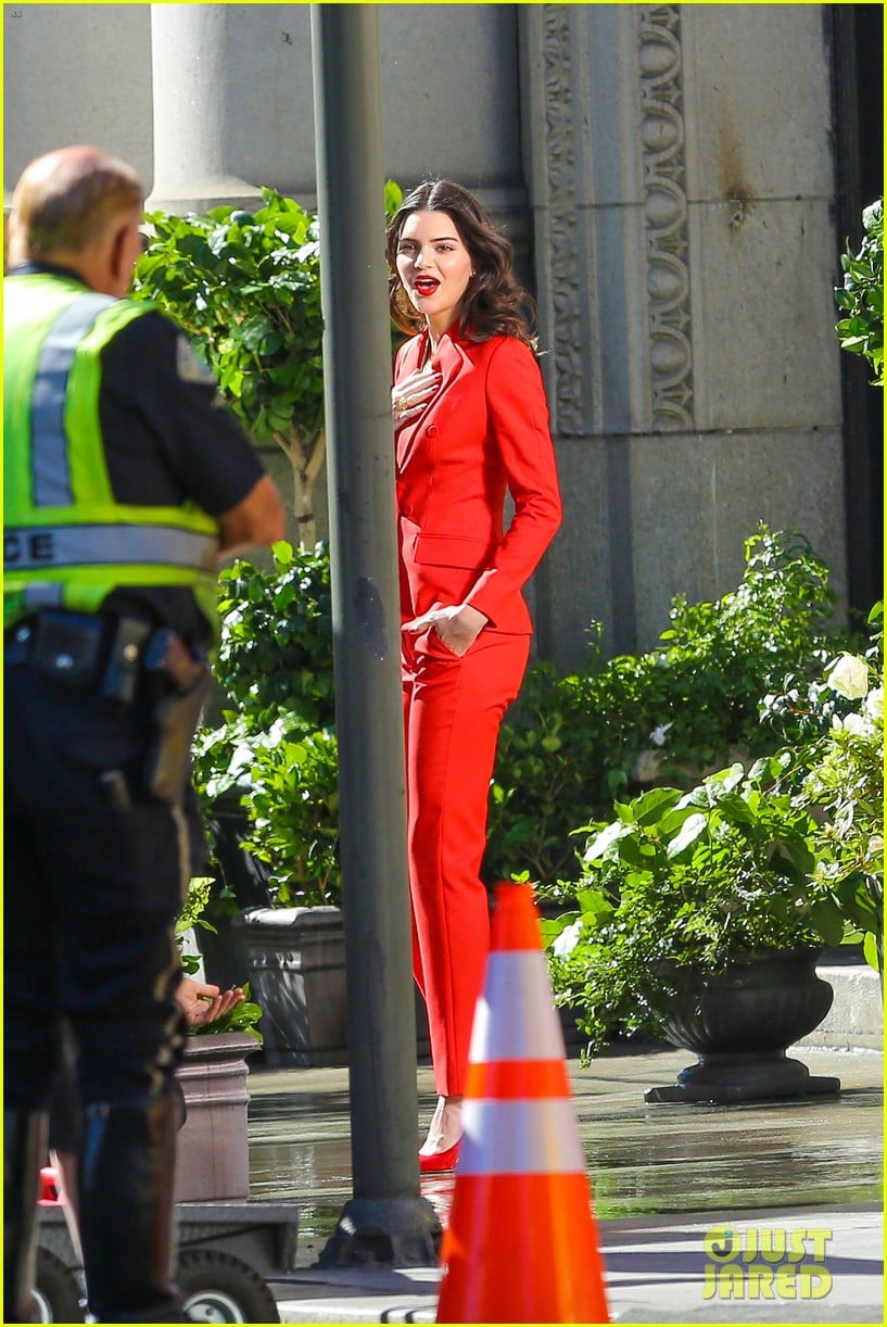 Kendall Jenner is Red Hot at a Photo Shoot After Her 19th Birthday