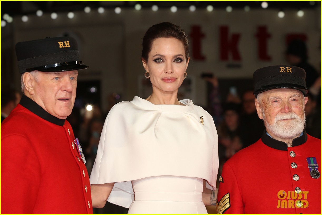 angelina jolie supports her star jack oconnell at unbroken london premiere 213249690