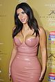 kim kardashian rocks pink latex dress at fleur fatale 03