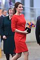 kate middleton shows tiny baby bump in red dress 10