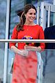 kate middleton shows tiny baby bump in red dress 11