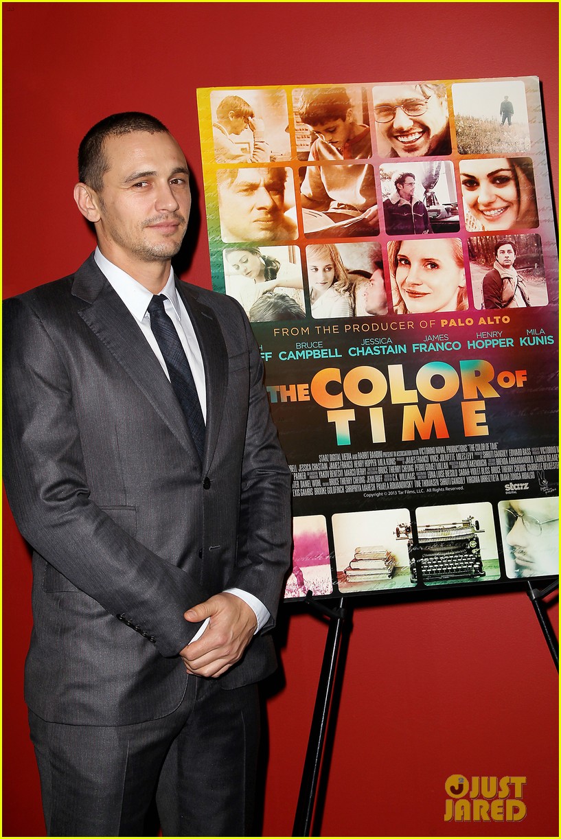 james franco takes time to promote biopic the color of time 053258871