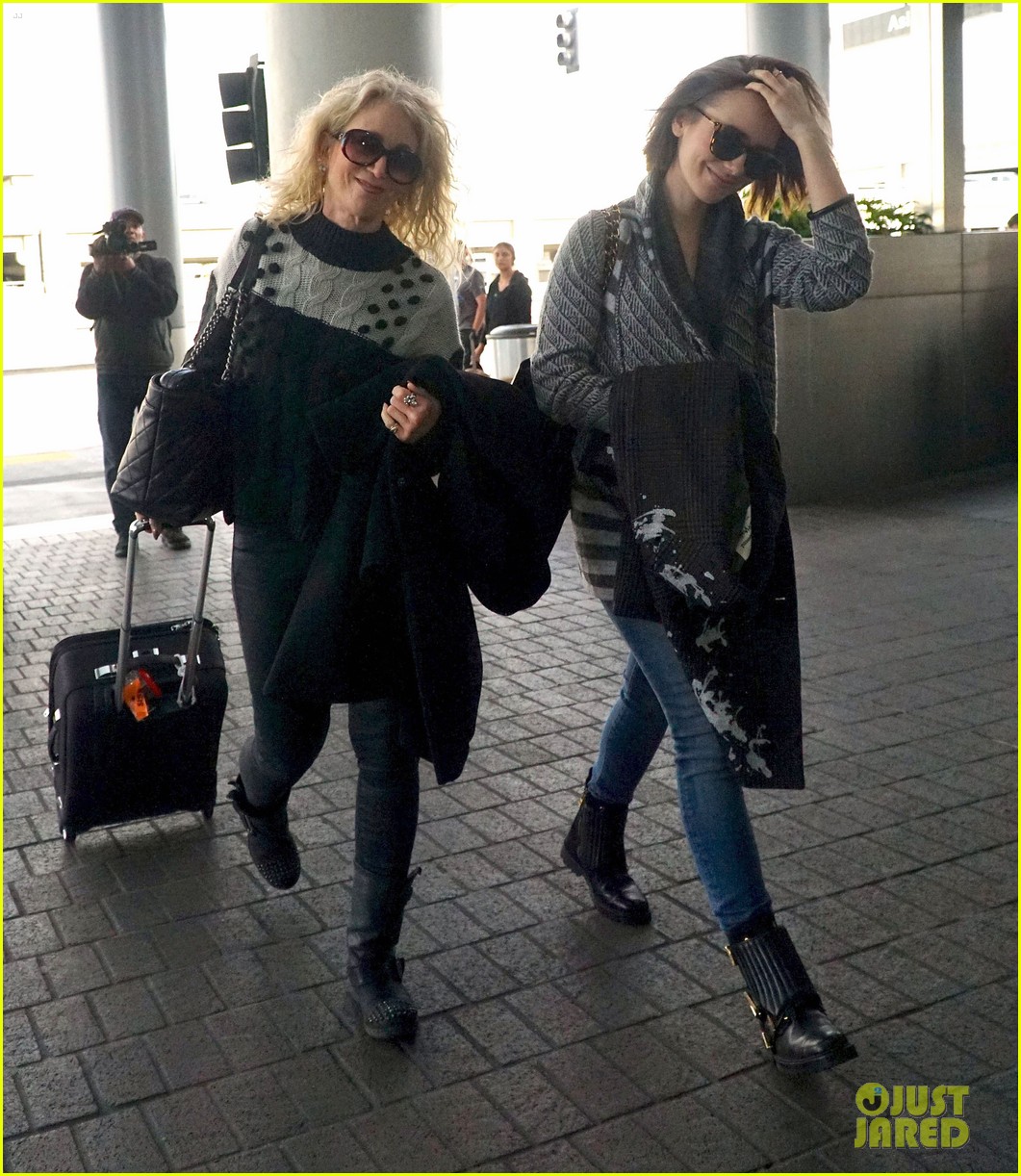lily collins mom jill jet out for holiday 063265702