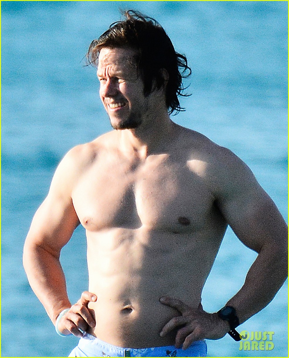 mark wahlberg goes shirtless in fourth swimsuit of his trip 083270326