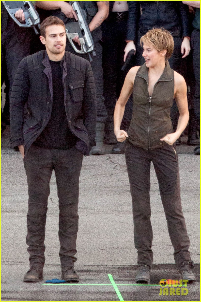 shailene woodley theo james are back to work on insurgent 103265665