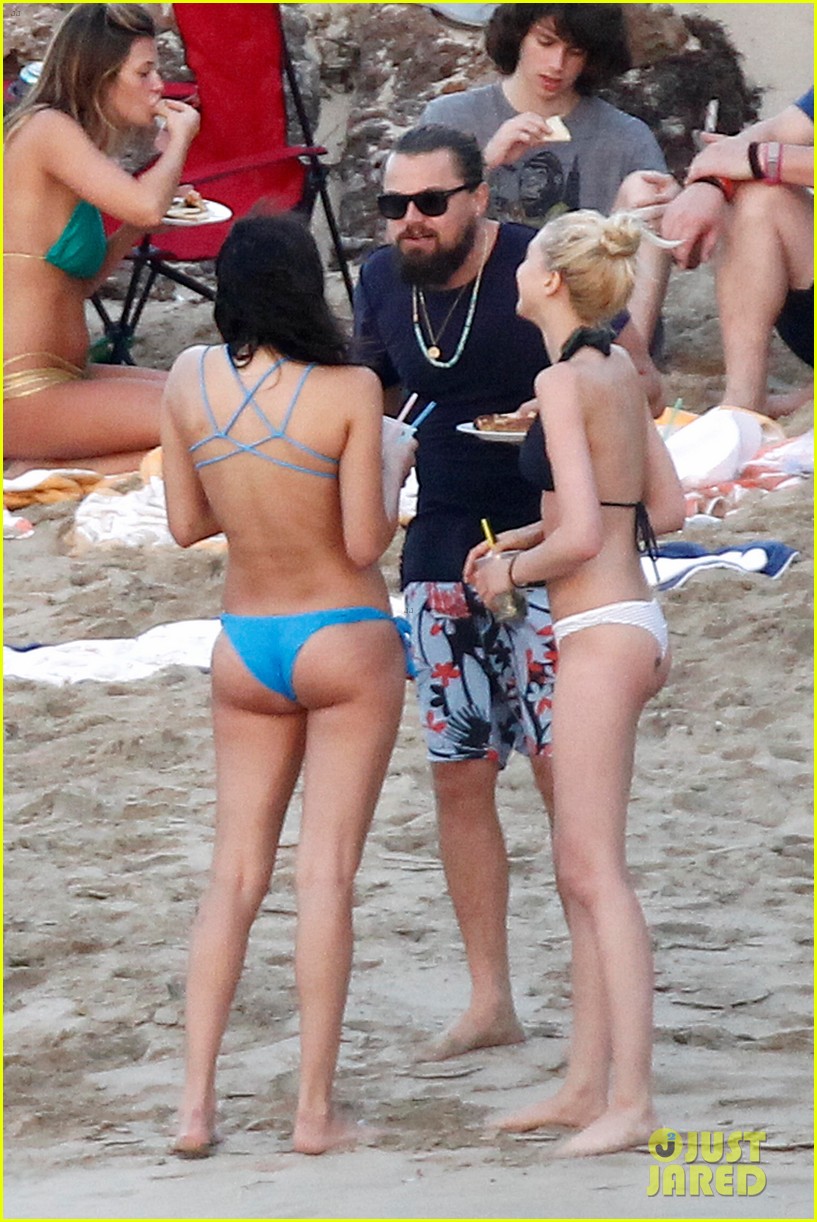 leonardo dicaprio continues st barts trip surrounded by women 583271476