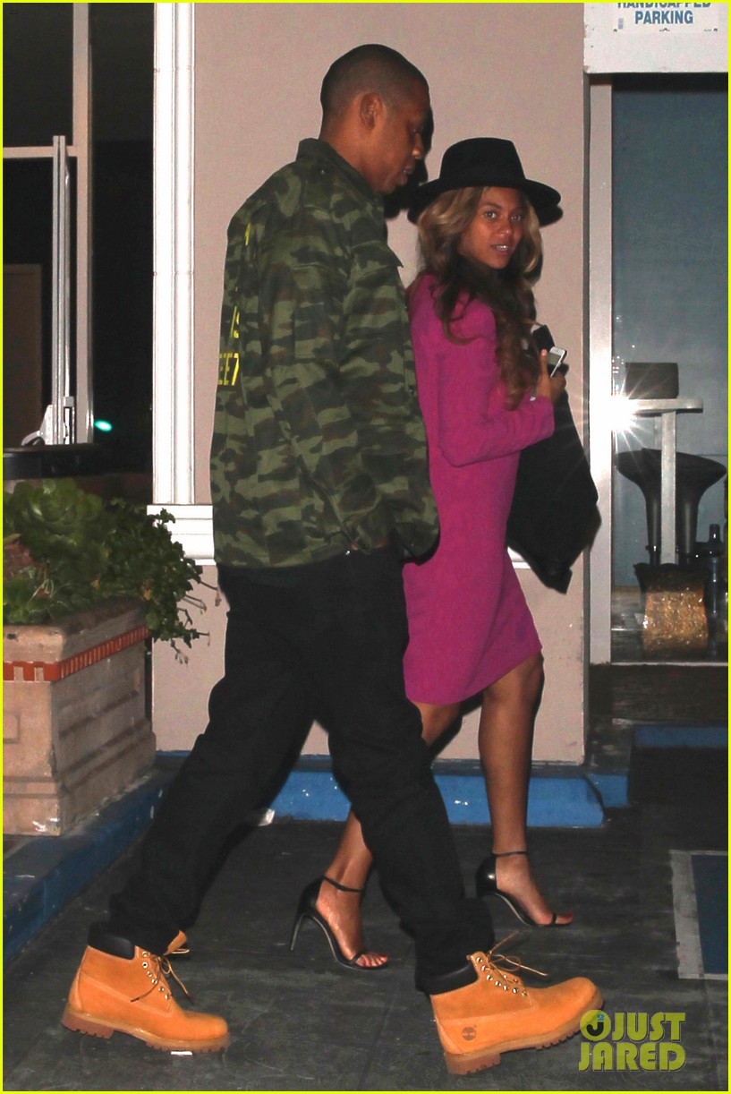 beyonce jay z step out for low key dinner in weho 073282283