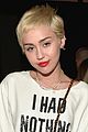 miley cyrus shirt dress message daily front row fashion show 01