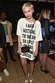 miley cyrus shirt dress message daily front row fashion show 03