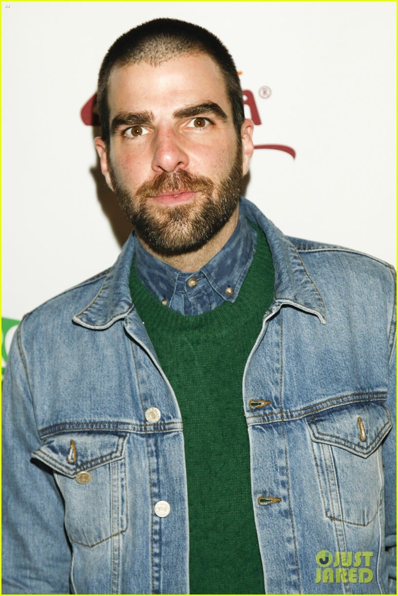 zachary quinto joins andrew lincoln walking dead co stars at sundance 053288849