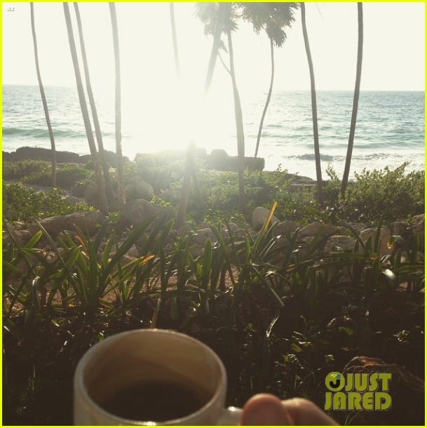 paul wesley goes shirtless in beach pic with phoebe tonkin 02