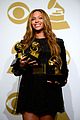 watch beyonce react to kanye wests grammys stage storm 10