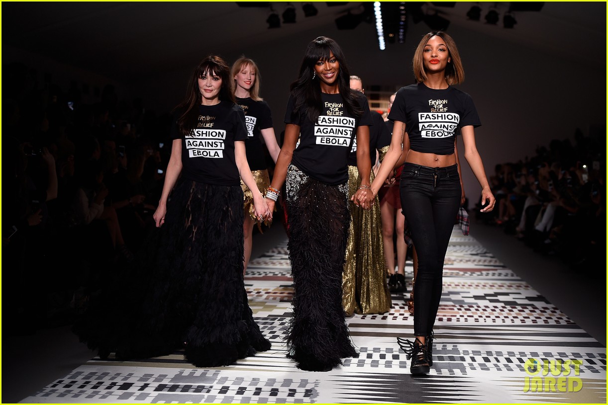 naomi campbell jourdan dunn more hit the runway at fashion for relief 123308729