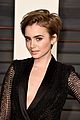 lily collins debuts new pixie haircut at oscars after party 02