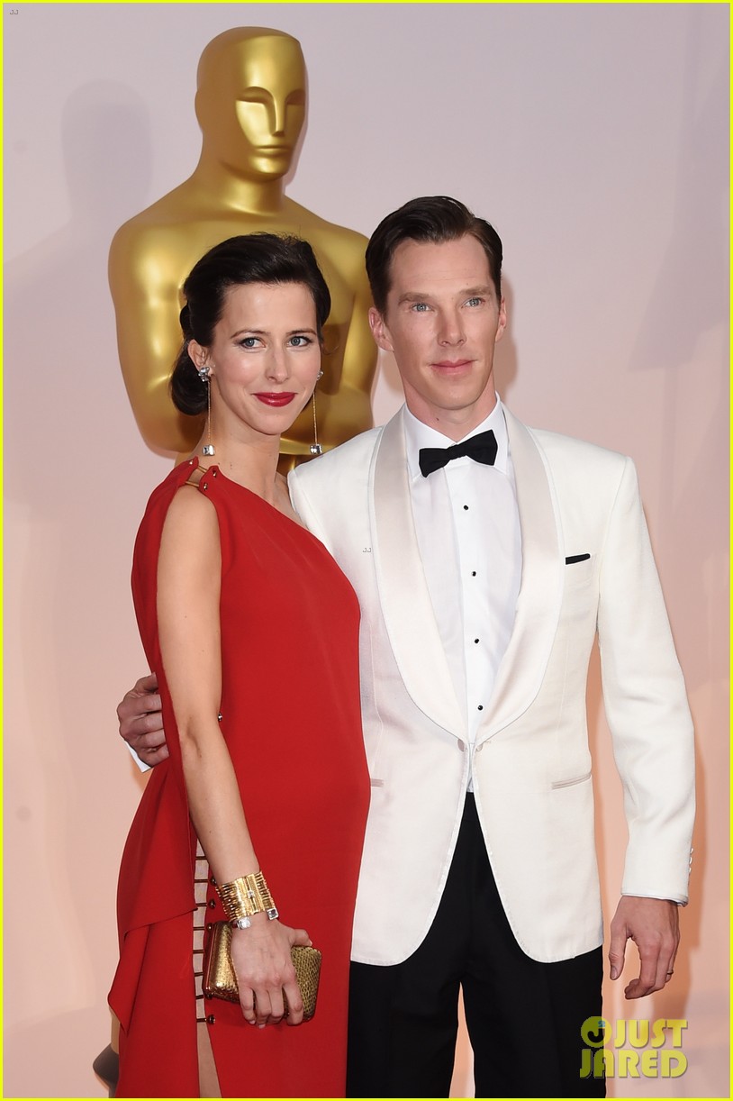 benedict cumberbatch wife sophie hunter make the cutest duo on the oscars 2015 083310772
