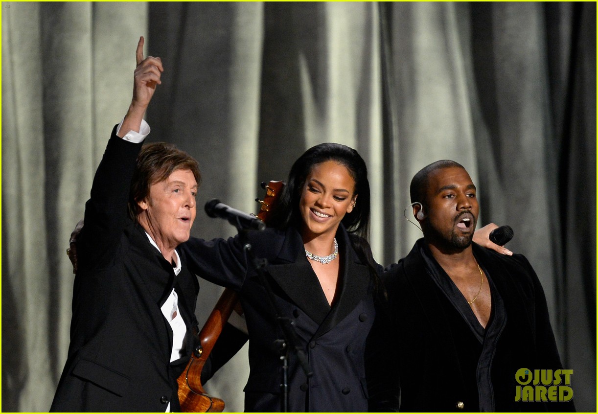 Rihanna's 'FourFiveSeconds' Grammys 2015 Performance with Kanye West
