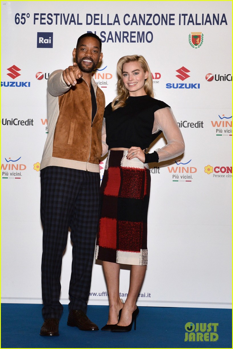 Will Smith & Margot Robbie Spend Valentine’s Day Together in Italy 