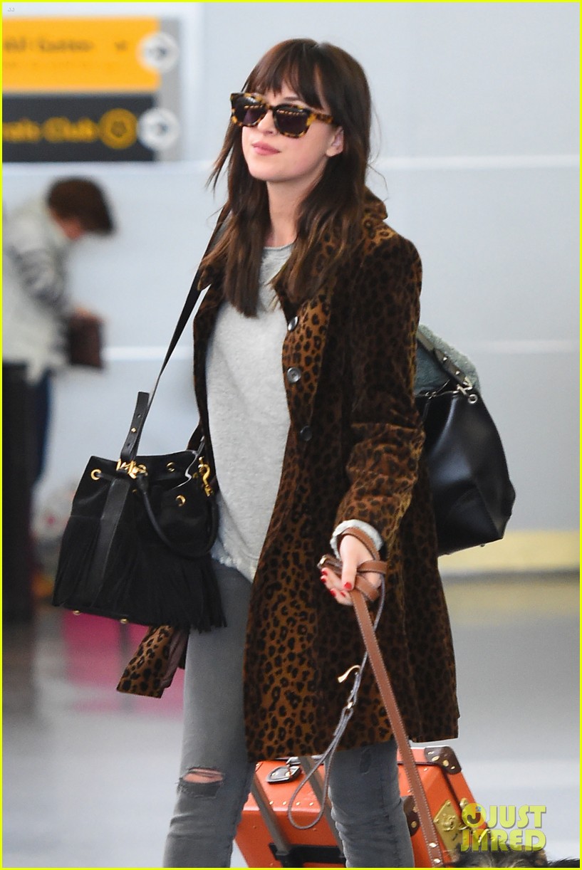 dakota johnson travels solo with her pet pooch by her side 023335395