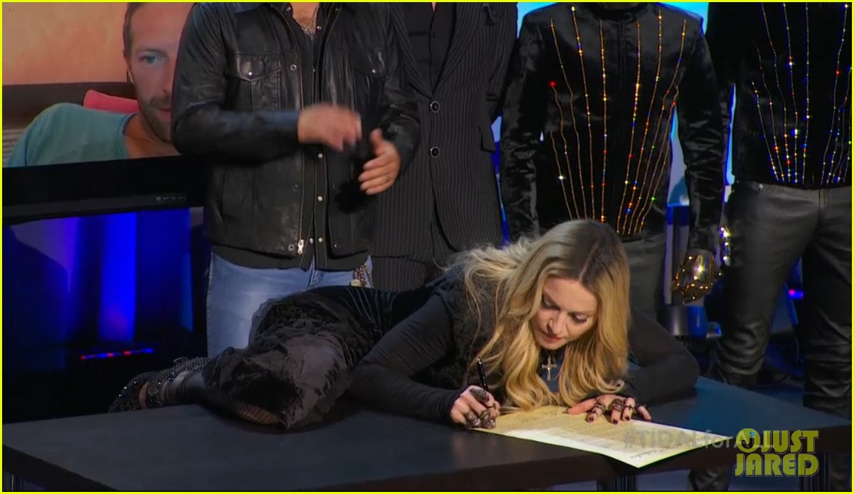 madonna signed the tidal declaration like this 033337201