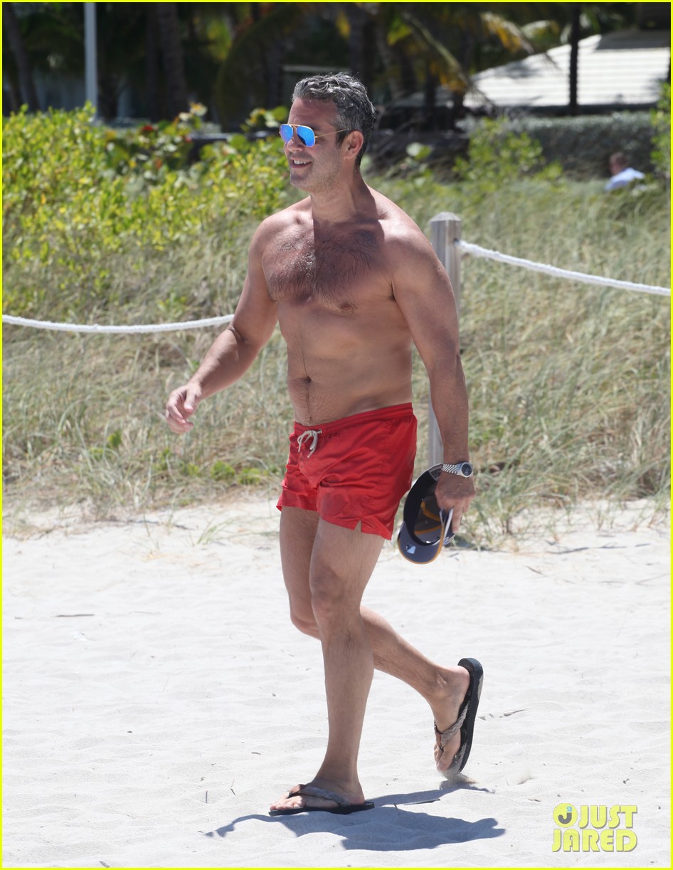andy cohen goes shirtless in miami beach 073351927