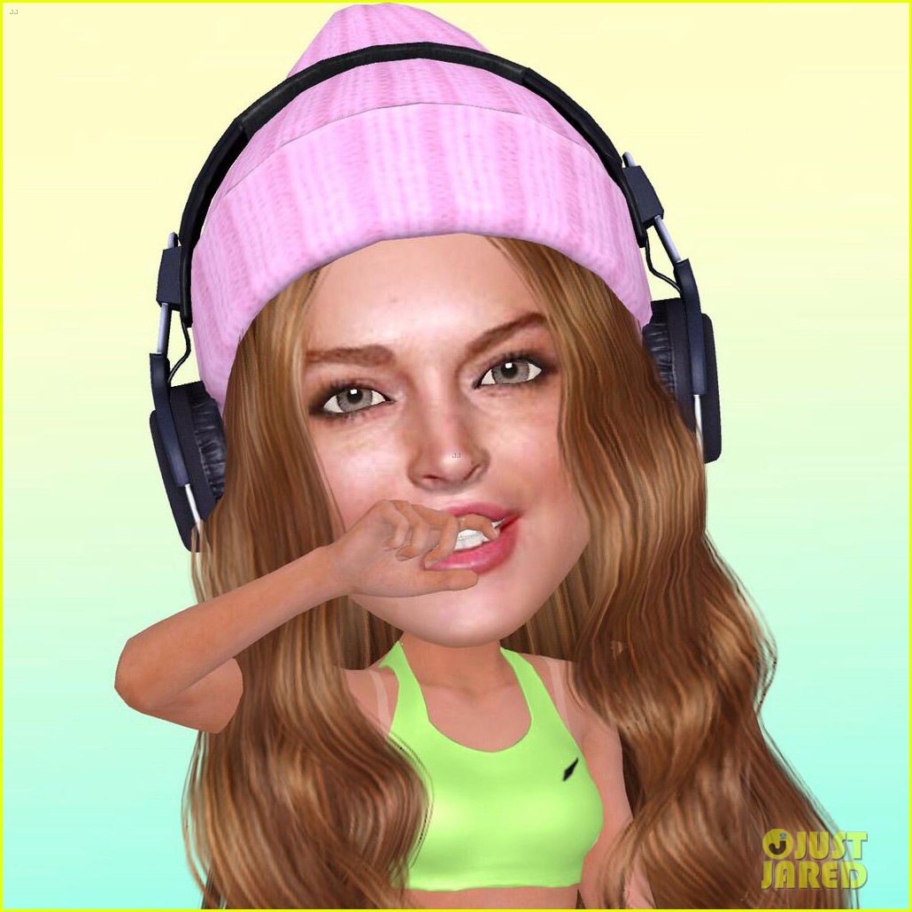 lindsay lohan obsessed with myidol app 043355604