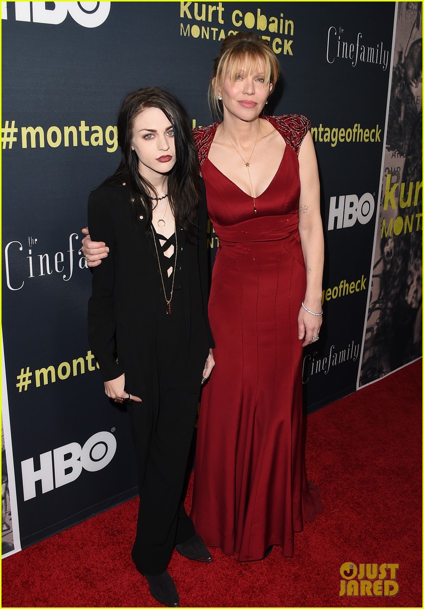 courtney love brings daughter frances bean cobain to kurt cobain montage of heck 023353098