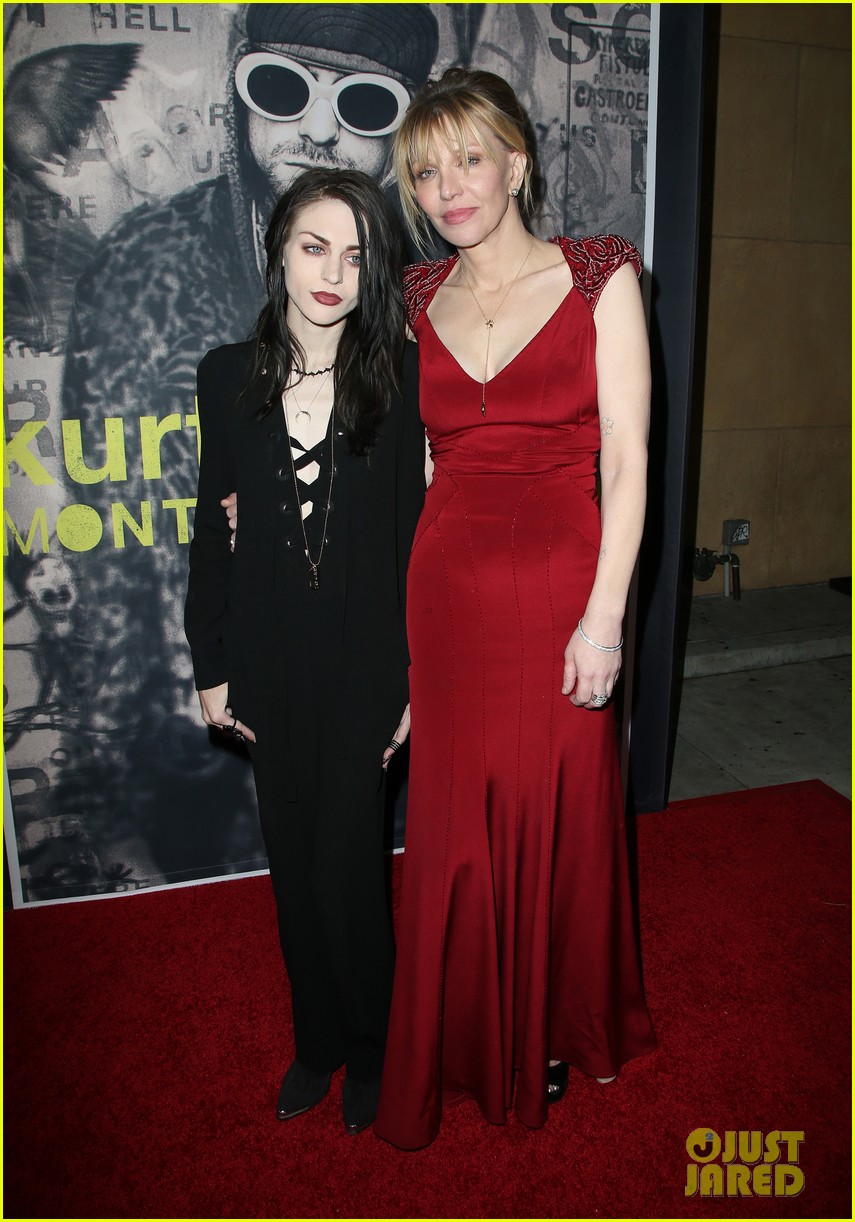 courtney love brings daughter frances bean cobain to kurt cobain montage of heck 173353113
