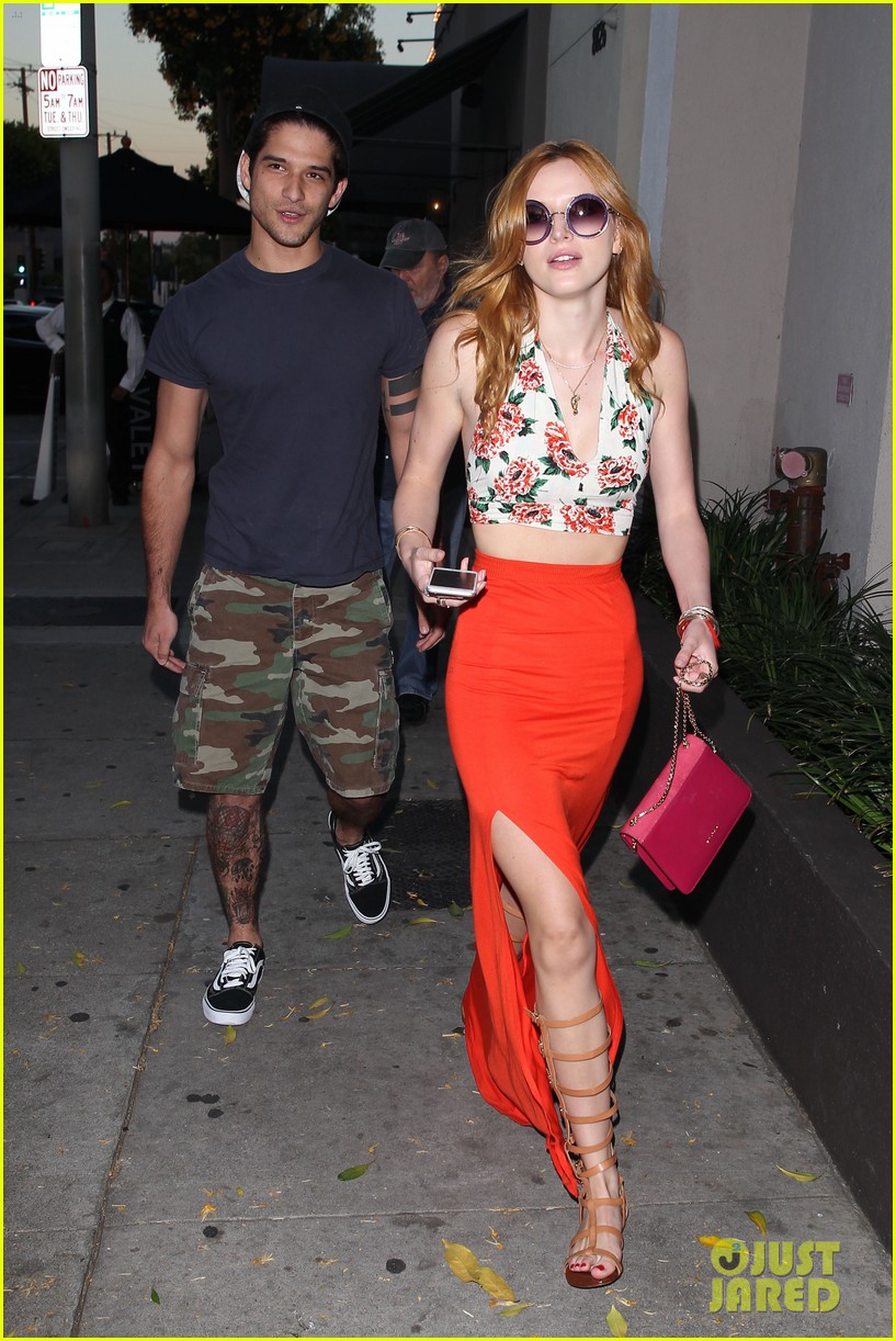 bella thorne tyler posey walk arm in arm together 243357777