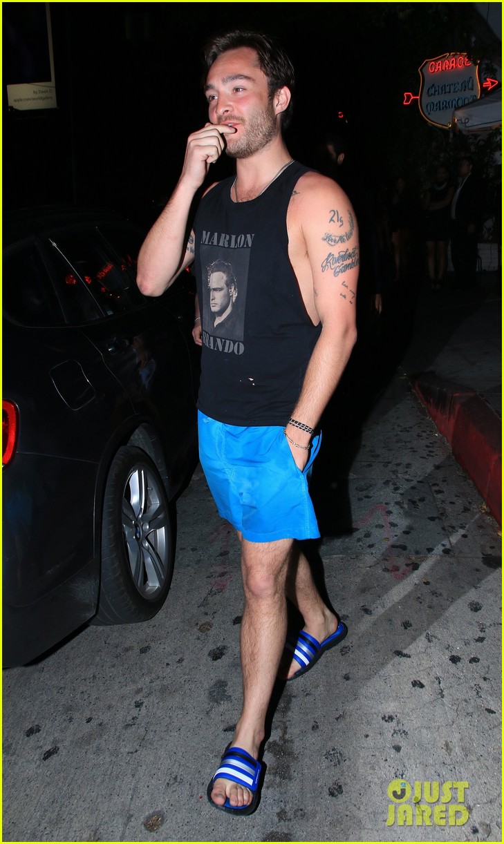 ed westwick looks ready for the beach 09