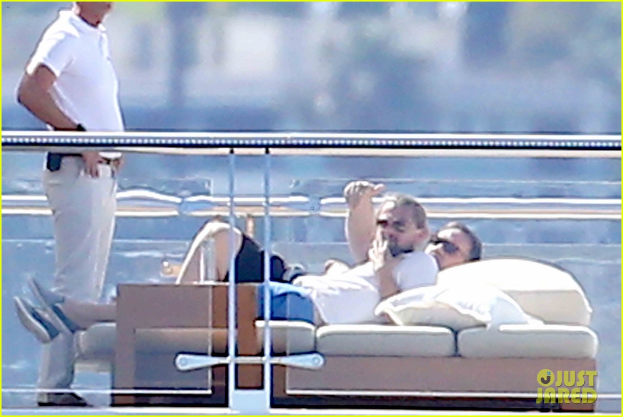 leonardo dicaprio spends another day on his yacht in cannes 013376255