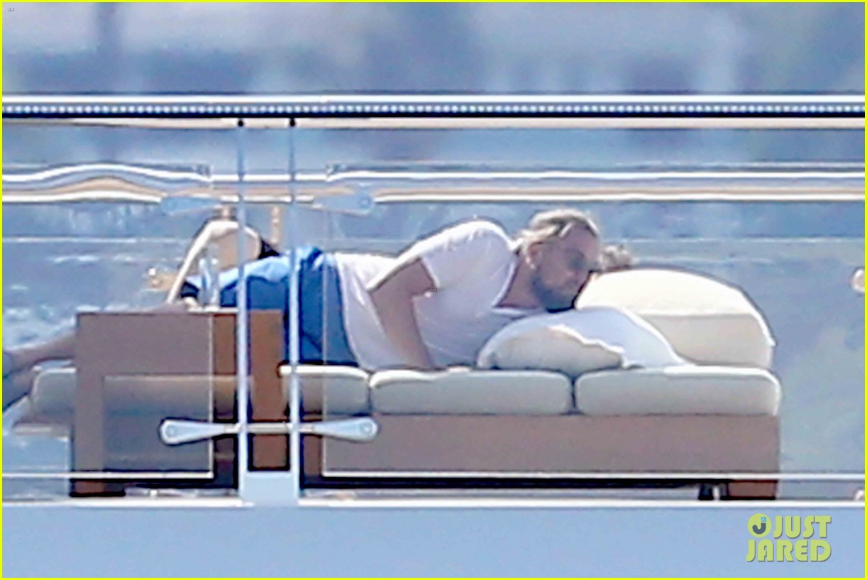 leonardo dicaprio spends another day on his yacht in cannes 373376291