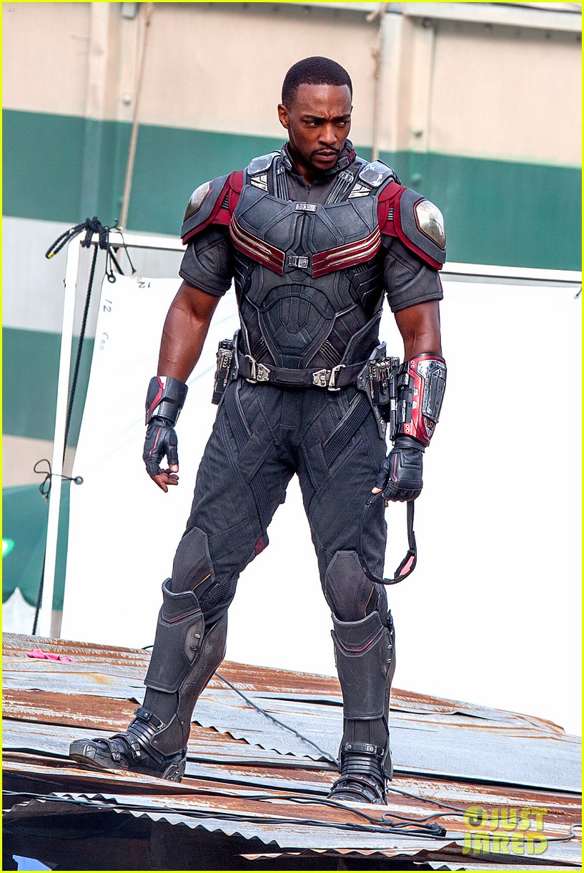 chris evans anthony mackie get to action captain america civil war 243370452