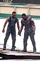 chris evans anthony mackie get to action captain america civil war 27