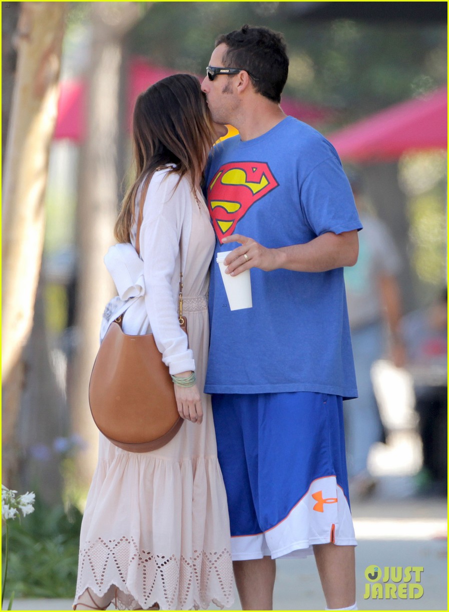 Adam Sandler & Wife Jackie Share Tender Moment After Breakfast Photo