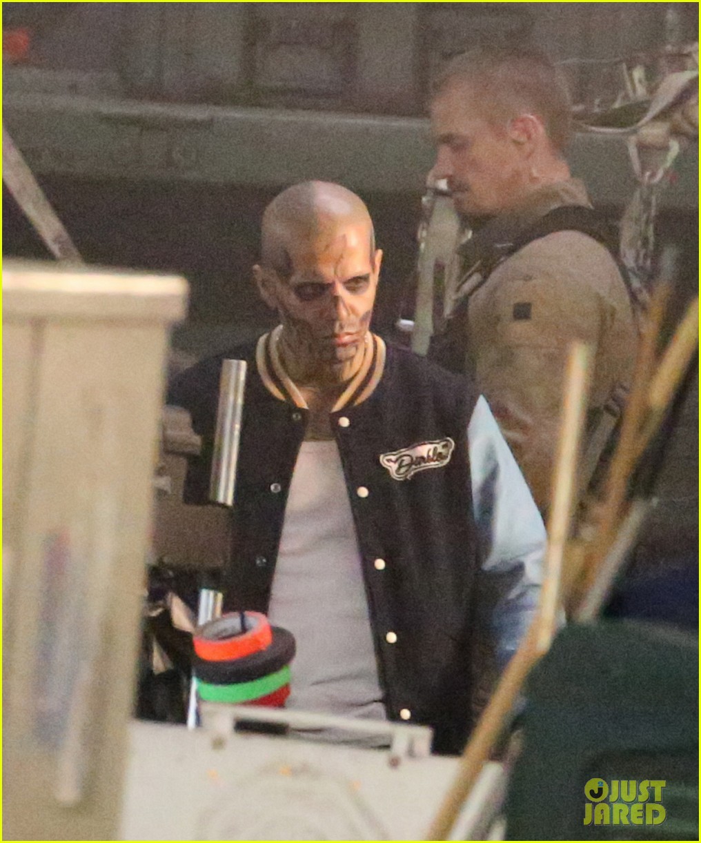 suicide squad cast seen in costume on set 023362028