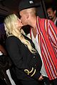 ashlee simpson evan ross kiss for the cameras at stk launch 02