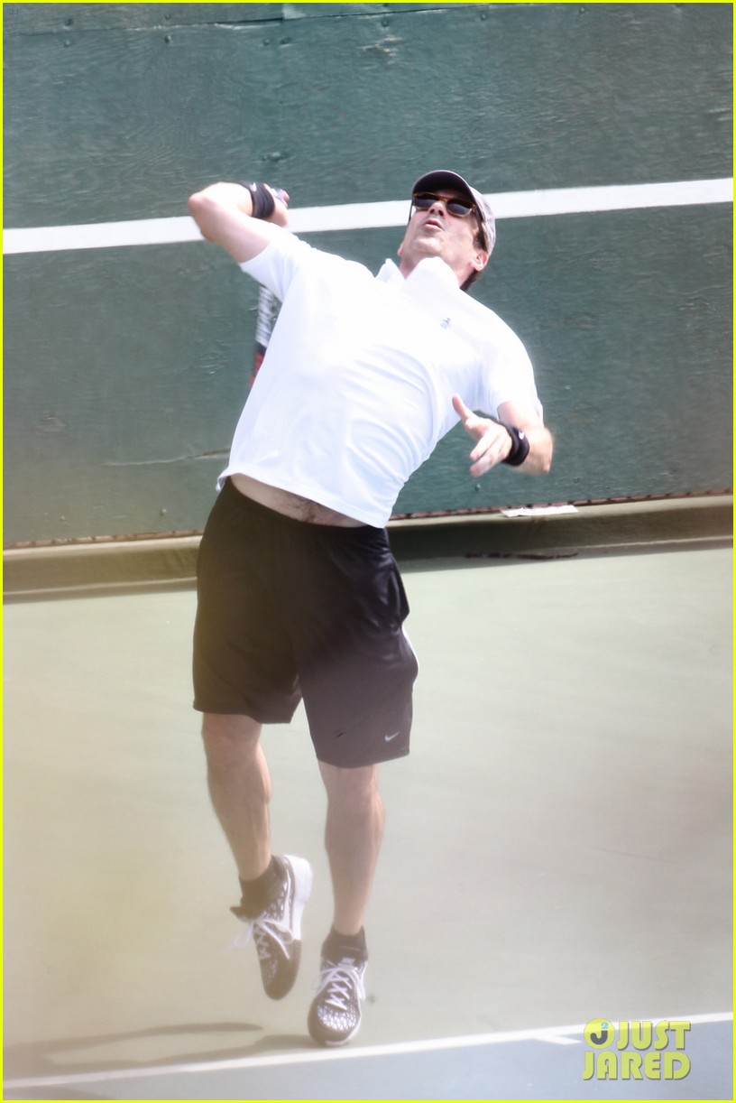 jon hamm plays tennis in la 023404861