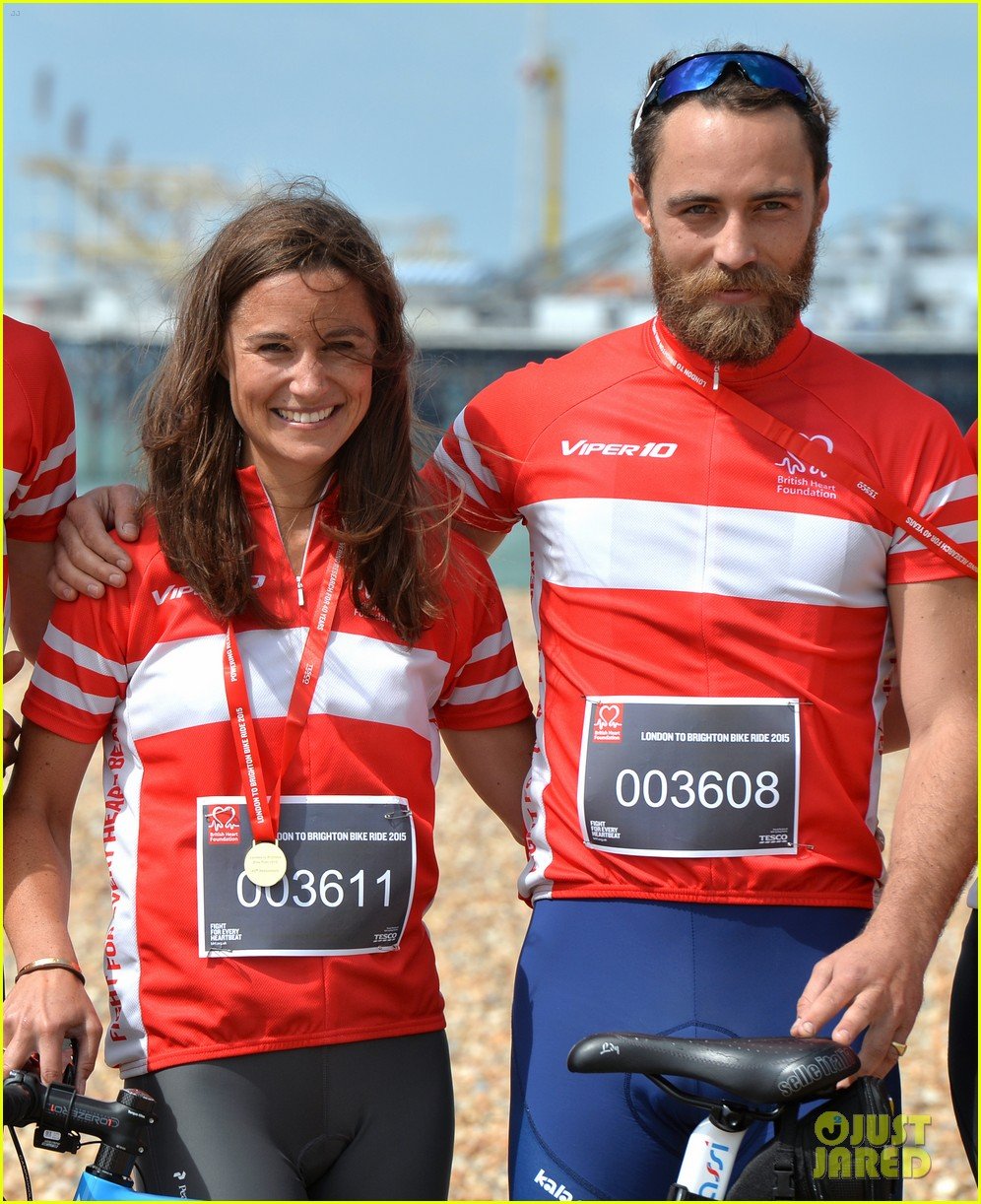 Pippa Middleton Does a Charity Bike Ride with Brother James! Photo