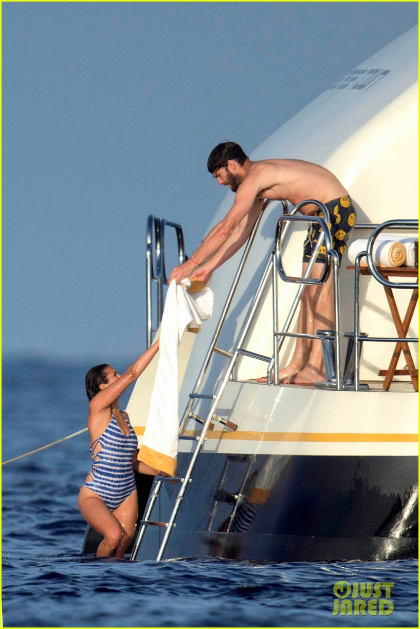 nina dobrev wears a monokini alongside shirtless boyfriend austin stowell 063423765