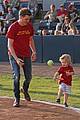 michael buble throws out first pitch with cutie son noah 07