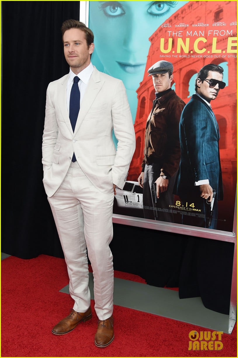 Henry Cavill & Armie Hammer Premiere 'Man From U.N.C.L.E.' in NYC