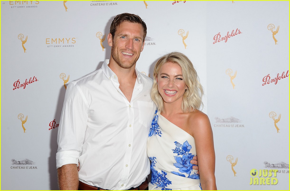 engaged julianne hough brooks laich couple up at pre emmys bash with derek hough 10