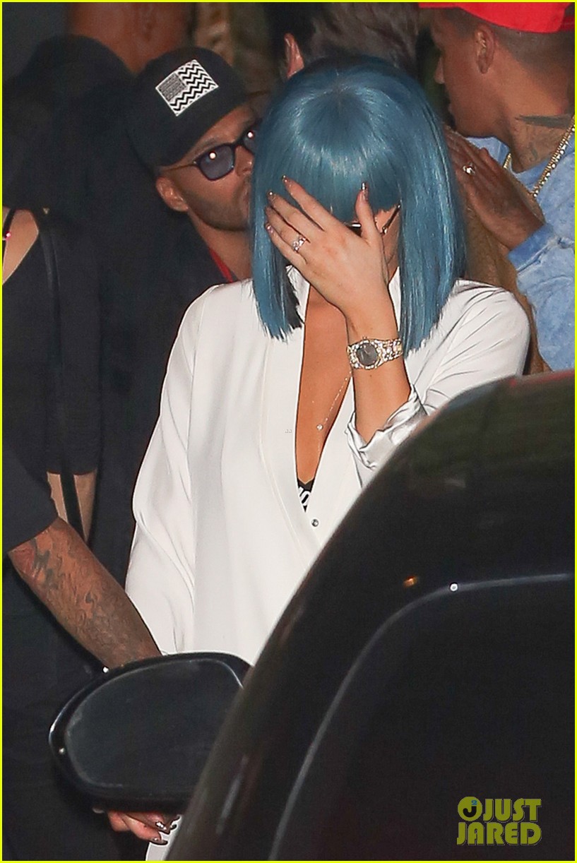 kylie jenner tyga step out after getting a water citation 023448038