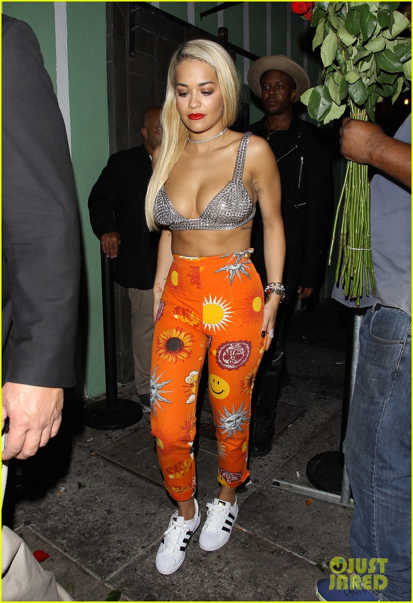 rita oras steps out in a bejeweled bra 083440623