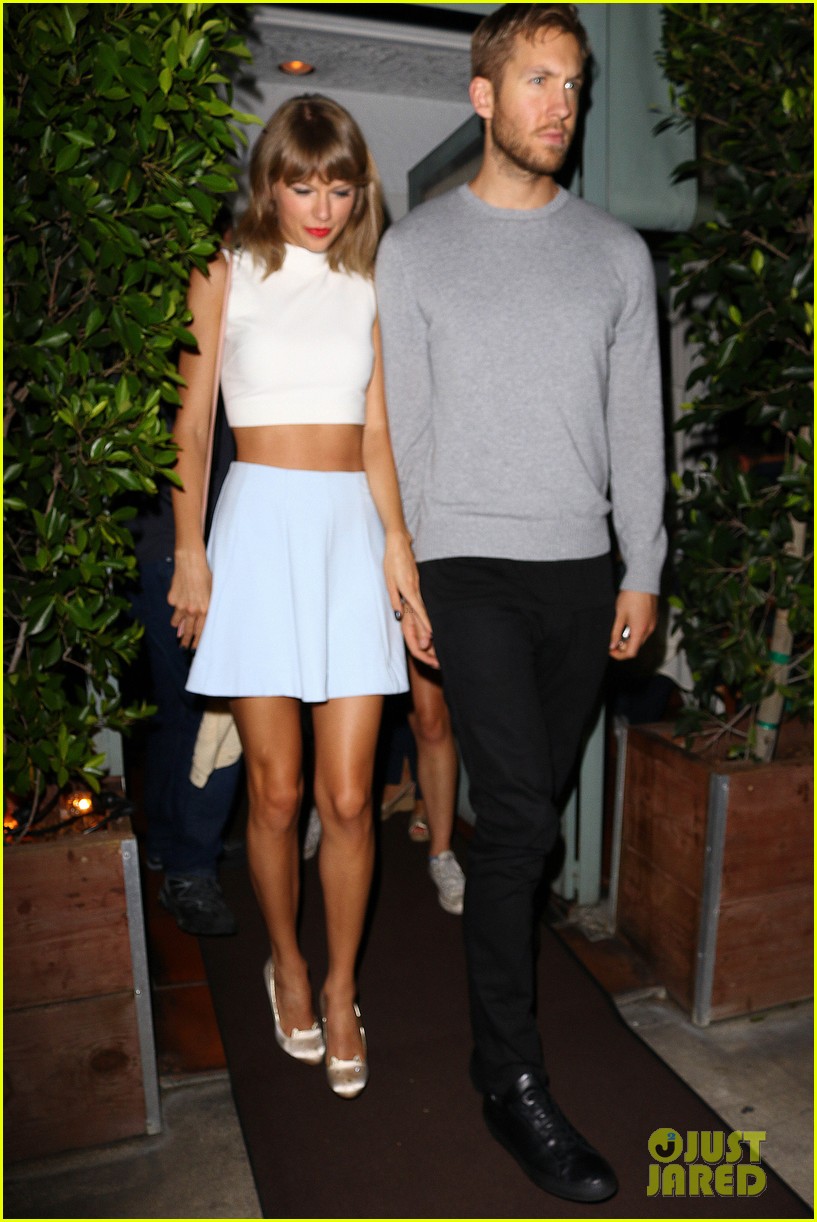 taylor swift calvin harris hold hands for date night dinner 453436131