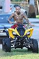 chris brown goes shirtless for new music video shoot 01