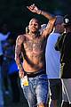 chris brown goes shirtless for new music video shoot 04