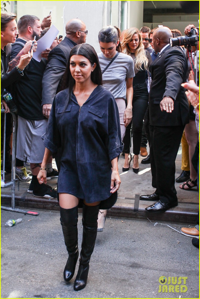 Kim Kardashian & North Support Kanye West at 'Yeezy' Show Photo